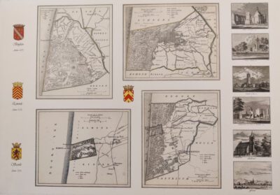Kaart en foto's van Bergen, Egmond en Schoorl