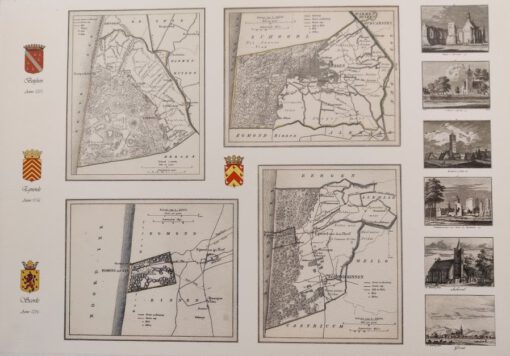Kaart en foto's van Bergen, Egmond en Schoorl