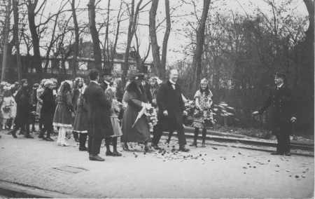 HVB FO 00375  Intocht van H.D.A. van Reenen als burgemeester van Bergen, 17 april 1923
