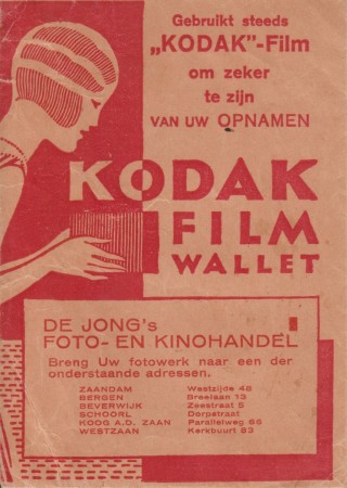 HVB FO 00417  Fotomapje Fotohandel De Jong, jaren '30.