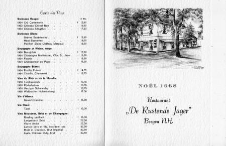 HVB FO 00750  Kerstmenu van de Rustende Jager, 1968 (buitenzijde)