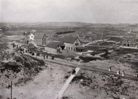HVB FO 00902  Panorama Bergen aan Zee gezien vanaf hotel Nassau-Bergen, 1909