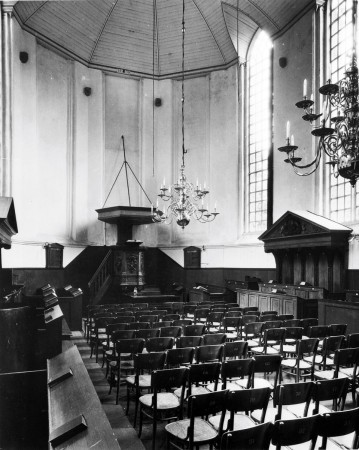 HVB FO 01296  Ruïnekerk, interieur, 1950